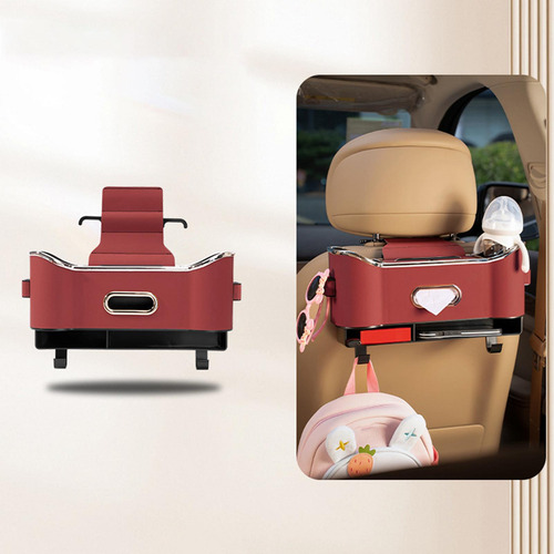 Organizador De Respaldo De Asiento De Automóvil, Caja Rojo