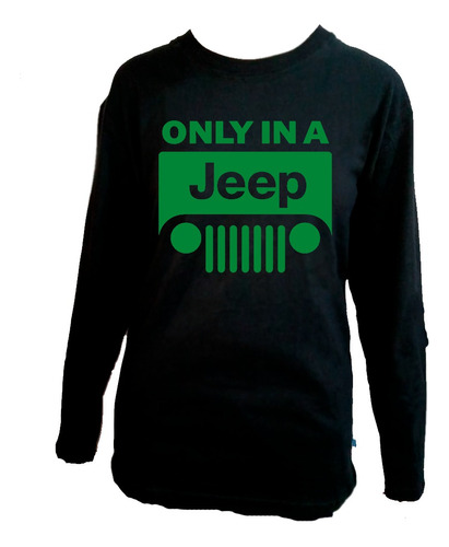 Remera Niños Manga Larga Algodón Jeep Only In A Jeep