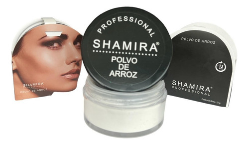 Base de maquillaje en polvo SHAMIRA POLVO DE ARROZ POLVO DE ARROZ tono blanco - 25mL 25g