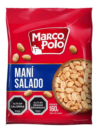 Maní Salado Marco Polo Bolsa 160 G