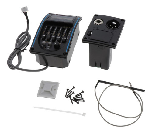Guitar Pickup Eqlc-5 Band Guitar Preamp Eq Piezo W / Control