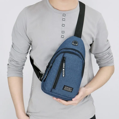 Imagen 5 de 6 de Morral Riñonera Bandolera Cruzada Viajes Deportivo Unisex N2