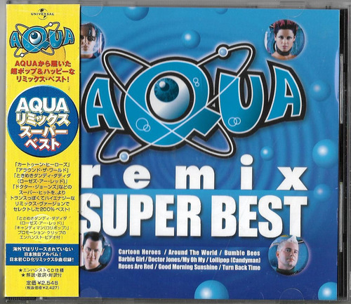 Aqua Cd Aqua Remix Super Best Cd Japones Obi Japan Max_wal