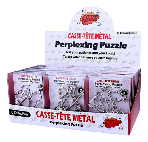 Rompecabezas De Metal , Paquete Grande De 24 Rompecab