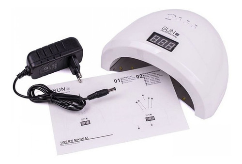Imagen 2 de 9 de Cabina Lampara Uñas Uv Led 48w Sensor Timer Base C/iman 220v
