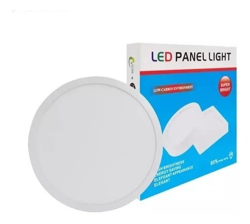 Lampara Led Superficial Redonda 12w Luz Blanca 