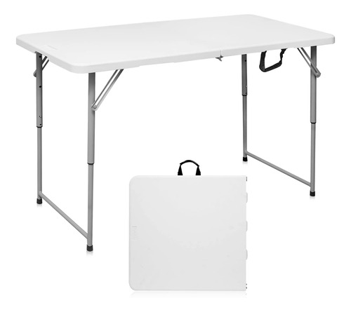 Byliable Mesa Plegable Portatil De Plastico Resistente De 4