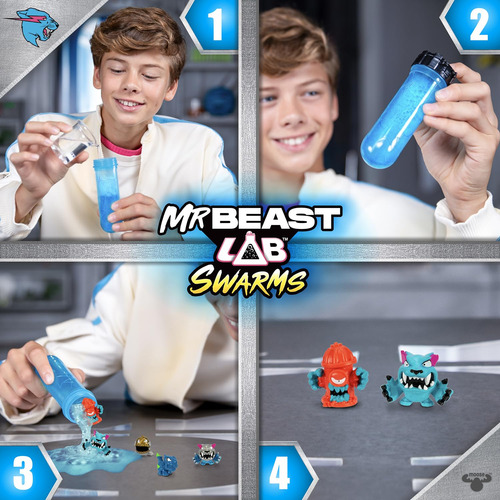 Mrbeast Lab Swarms Mega Lab 12 Unidades Tuff Top Coleccionab