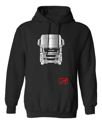 Sudadera Modelo Man Truck Estampado Reflejante