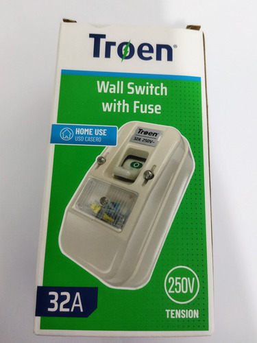 Interruptor De Pared, Ticino. Marca Troen 32a 250v