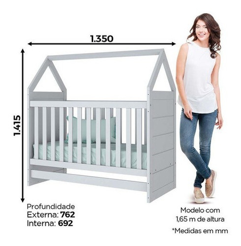 Imagem 4 de 9 de Quarto Infantil Com Berço Montessoriano, Cômoda E Guarda-rou