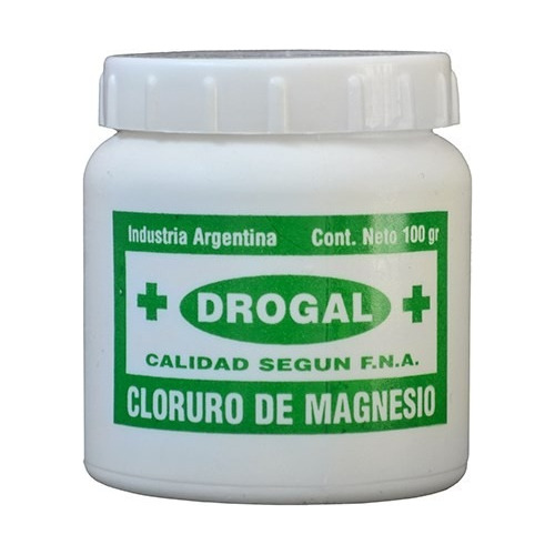 Cloruro De Magnesio Cristal X 33 Gr Pote Drogal Pack X 12