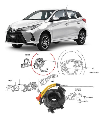 Muelle Airbag Yaris 2023 1.5 Dohc Efi 12v Vnkkbac320a3091