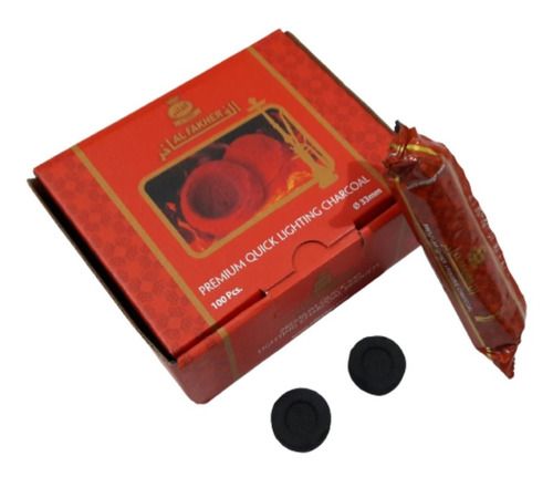 Imagen 9 de 10 de Carbón Narguile Shisha Hookah Leña Premium Encendido Rápido