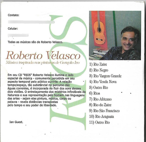 R116 - Cd - Roberto Velasco - Rios - Lacrado - Frete Gratis