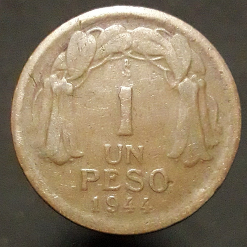 Moneda Chile 1 Peso 1944 