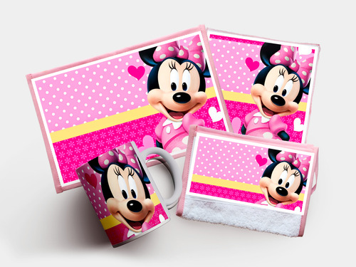 Set De Jardin Personalizado - 4 Piezas - Minnie 2 Rosa