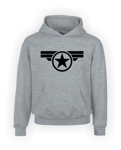 Buzo Capitan America Con Capota, Hoddie, Saco