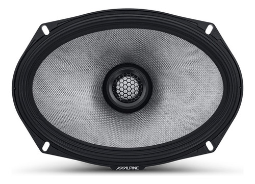 Bocina tipo tweeter Alpine R2S69 para moto/cuatriciclo color negro 6" x 9" x 2 unidades