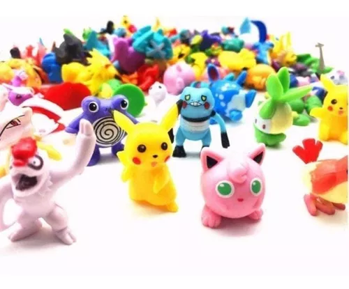 Kit 24 Miniatura Pokémon 3 Cm Brinquedo Coleção + 2 Pokebola