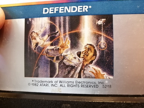 Videojuego De Atari 5200 Defender Vintage (Usado)