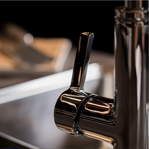 Imagen 6 de 10 de Canilla Cocina Piazza Monocomando Kitchen Mixer Negro