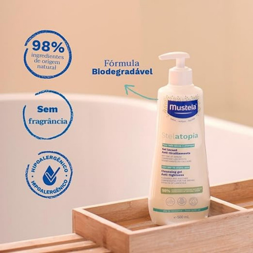 Kit Com 2 Gel Lavante Stelatopia 500ml - Mustela