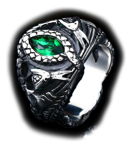 Anillo Aragorn Snake Vikingo Casual 316l Acero Inoxidable