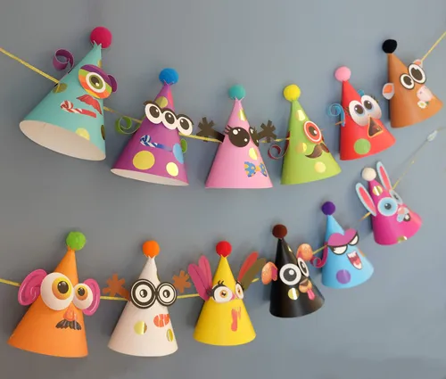 Kit De Sombreros De Fiesta Con Purpurina Para Jardín, Cumple