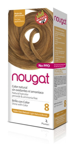 Nougat Color Natural Sin Amoniaco N°8 Rubio Claro