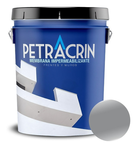 Pintura Membrana Liquida Petracrin Eco Gris 20 Kg S/ Interes