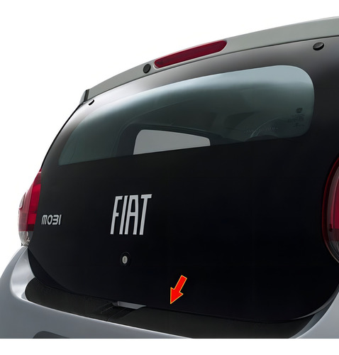 Kit de protección Fiat Mobi 2018 con placa adhesiva y umbral de puerta