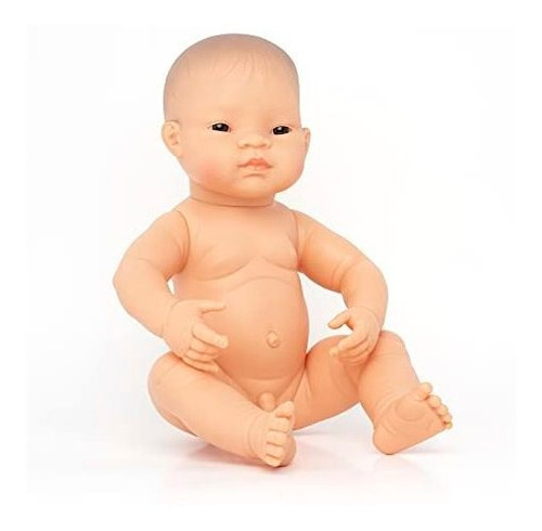 Miniland Asian Boy Newborn Baby Doll 15.75 , Anatómicamente 