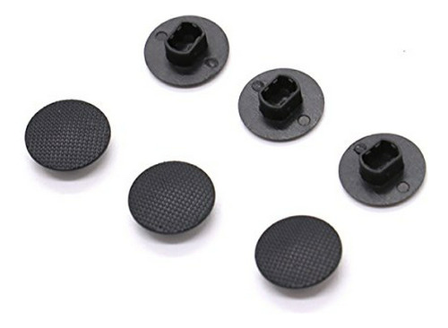 Capuchones Analógicos Negros Para Joystick De Psp 1000.