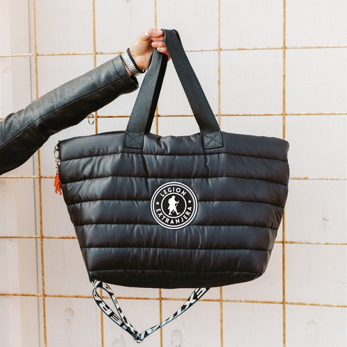 Imagen 2 de 10 de Tote Shopper Xl Diamond Rap Negro