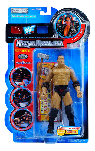 Wwf Wrestlemania Xvii Series 8 The Rock  2000 Edition