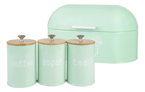 New,, Caja De Metal Pan + Caja De Almacenamiento -
