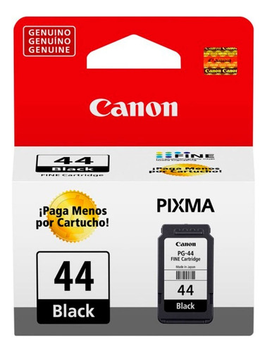 Cartucho preto Pixma E Canon Pg-44 Standard 100 Pag de 5,6 ml