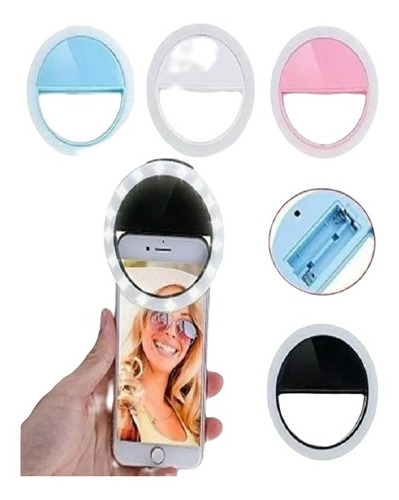 Luz De Self Anel Led Flash Light Up Selfie Telefone Luminosa