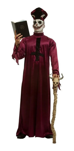 Disfraz Con Mascara Tunica Evil Priest Adulto Halloween | Envío gratis