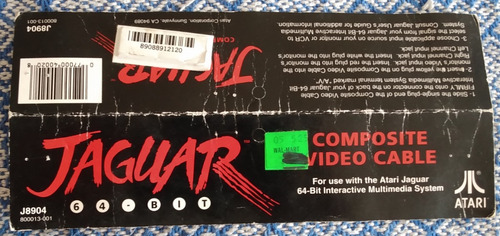Embalagem Original De Cabo Do Atari Jaguar (Usado)