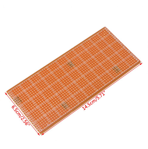 5 Piezas De 6,5 X 14,5 Cm Stripboard Veroboard Sin Cortar Pc