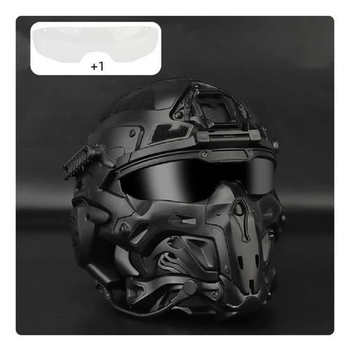Máscara Capacete W-ronin Assault Com Cooler Rádio Airsoft