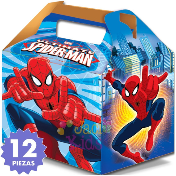 seguramente Ballena barba pantalla 12 Cajas Cajitas Dulceras Spiderman Artículo Fiesta Spi0h1 | JACI Kids