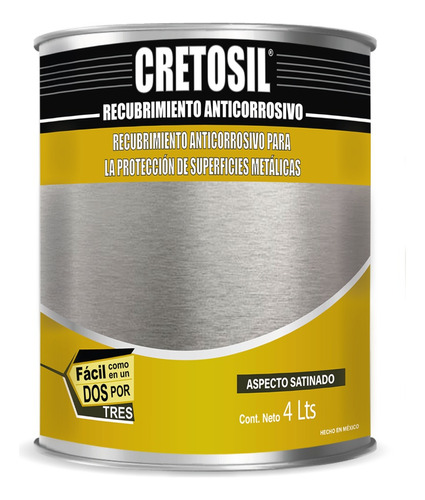 Cretosil Recubrimiento Anticorrosivo 4 Lts.