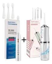 Comprar Combo Irrigador Bucal Y Cepillo Electrico Usb Limpieza Denta