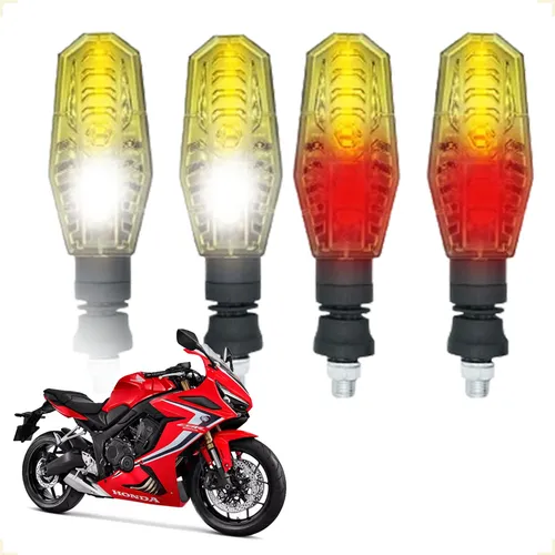 comprar Kit 4 Setas Diantu002F Tras. Pf01 Honda Cbr 650r 2019 2020 2021