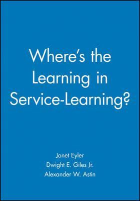 Libro Where's The Learning In Service-learning? - Janet E...