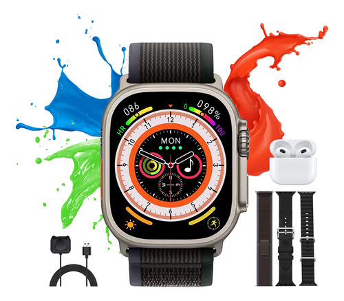 Juego De Reloj Inteligentebluetooth+auricularesbluetooth3in1