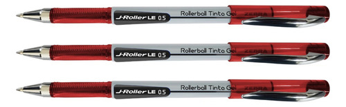 Zebra J-roller Le Rollerball Fino 0.5 Mm Caja 6 Piezas Rojo Rojo